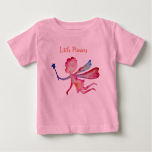 Little Princess Fairy Tutu Bodysuit, Pink Baby T-Shirt