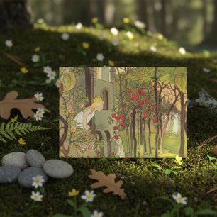 Little Princess in the Forest Card