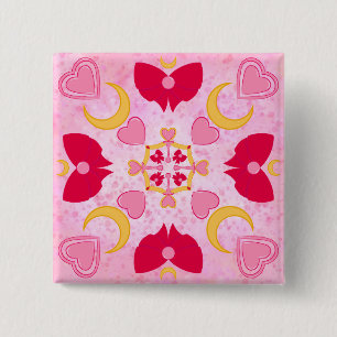 Little Princess of the Moon 15 Cm Square Badge