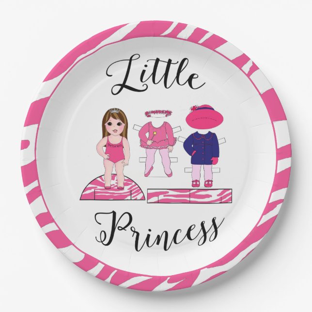 "Little Princess" Paper Plate (Front)