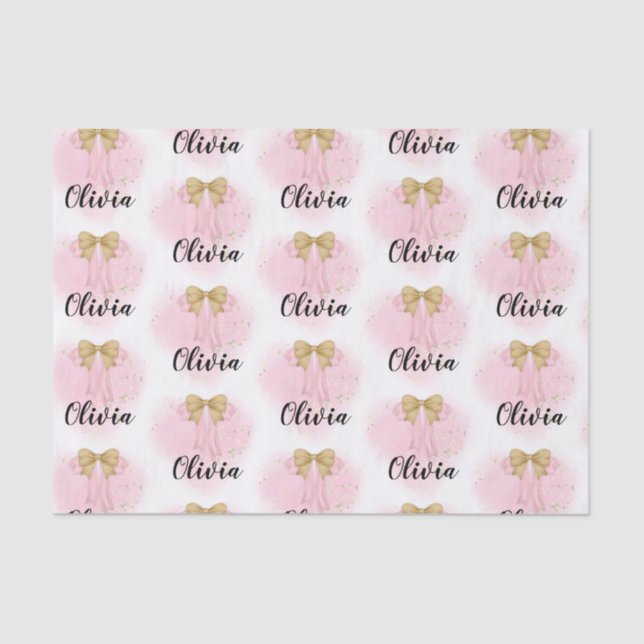 Little Princess Personalised Tissue Paper (Front)