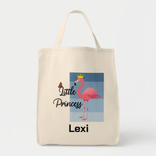 Little Princess Pink Flamingo Design - Grocery Tot Tote Bag