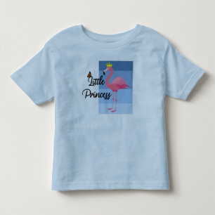 Little Princess Pink Flamingo Design - Toddler Fin T-Shirt