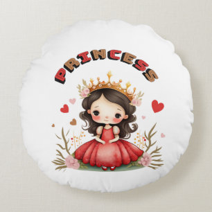 Little princess round cushion