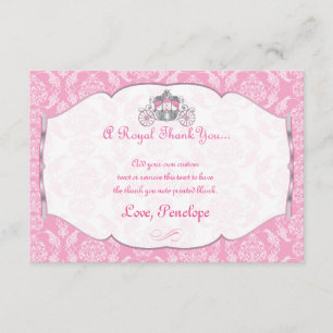 Little Princess Thank You Cards