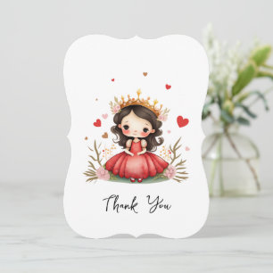 Little princess with red dress