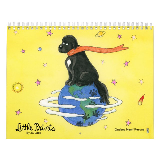 Little Prints - Funny Newfoundland Dog Calendar (Cover)