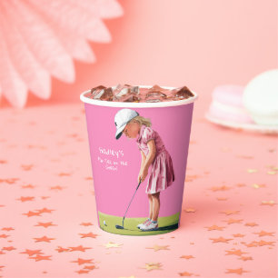 Little Pro in Pink: Birthday on the Green Paper Cups