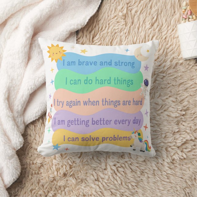 Little Problem Solvers Encouragement Quote Cushion (Blanket)