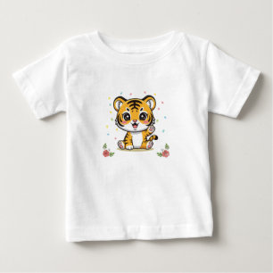 Little Puli Cute Tiger Cub Baby T-Shirt
