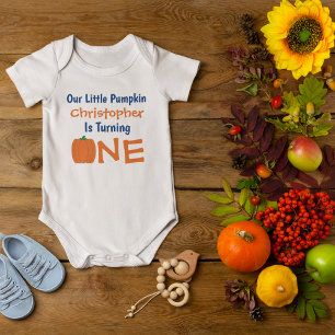 Little Pumpkin 1st Birthday Baby Bodysuit