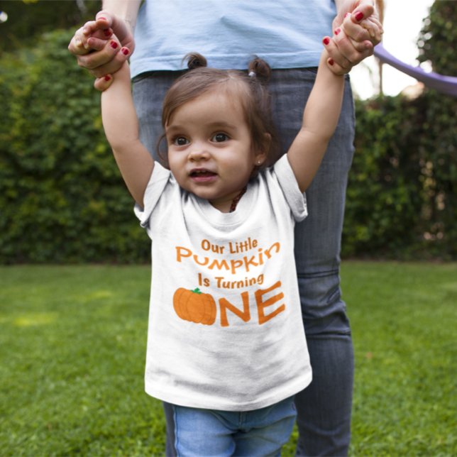 Little Pumpkin 1st Birthday Baby T-Shirt (Creator Uploaded)