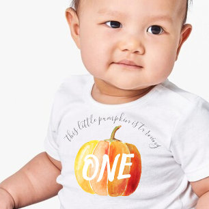 Little Pumpkin 1st Birthday Baby T-Shirt
