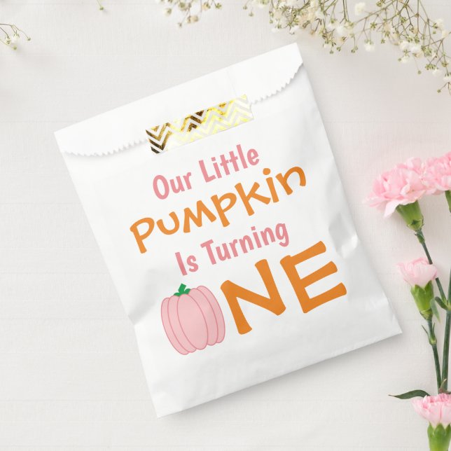 Little Pumpkin 1st Birthday Favour Bag (Sealed)
