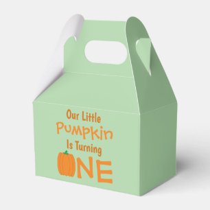 Little Pumpkin 1st Birthday Favour Box