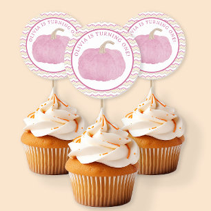 Little Pumpkin 1st Birthday Party Round Sticker