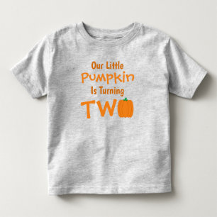 Little Pumpkin 2nd Birthday Toddler T-Shirt
