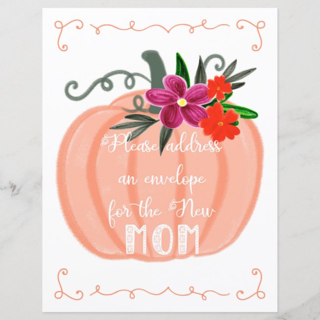 Little Pumpkin Address an Envelope (Front)