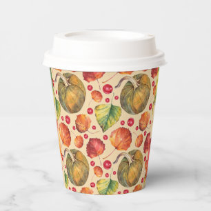 Little Pumpkin Autumn Fall Baby Shower Paper Cups