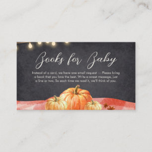 Little Pumpkin Autumn Picnic Baby Books for Baby Enclosure Card