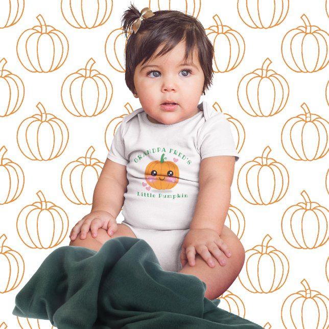 Little Pumpkin  Baby Bodysuit (This item is for display purposes only to illustrate the design element. )