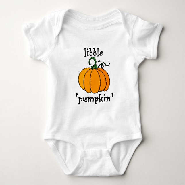 Little Pumpkin Baby Bodysuit (Front)