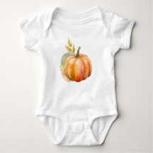 Little pumpkin baby bodysuit is cute