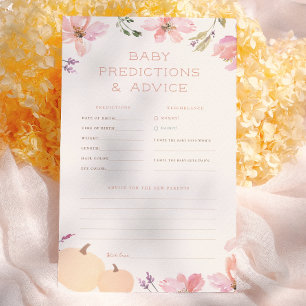 Little Pumpkin Baby Predictions & Advice Game
