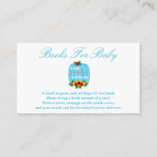 Little Pumpkin Baby Shower Books For Baby Enclosure Card