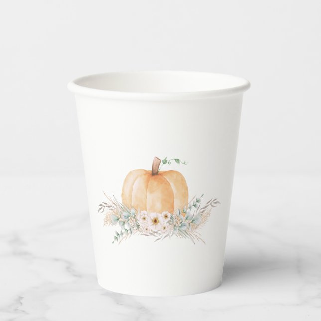 Little Pumpkin Baby Shower Cups (Front)