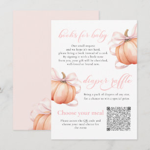 Little Pumpkin Baby Shower Enclosure Card