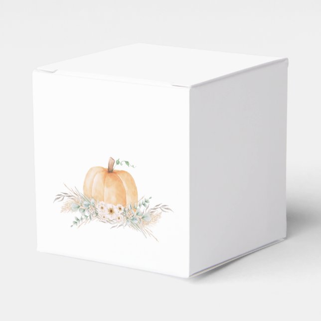 Little Pumpkin Baby Shower Favour Box (Front Side)