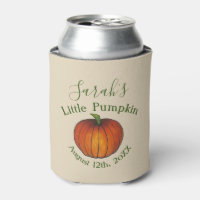 Little Pumpkin Baby Shower Favour Orange October