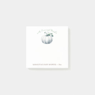 Little Pumpkin Baby Shower Favour Post-it Notes