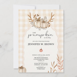 Little Pumpkin Baby Shower Invitation
