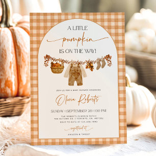 Little Pumpkin Baby Shower Invitation Template