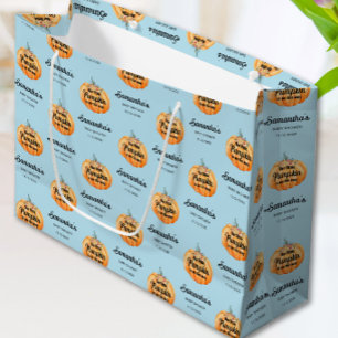 Little Pumpkin Baby Shower  Large Gift Bag