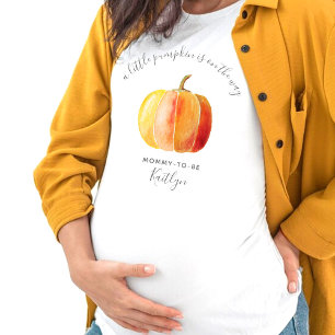 Little Pumpkin Baby Shower Mummy-to-be T-Shirt
