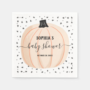 Little Pumpkin Baby Shower Napkin