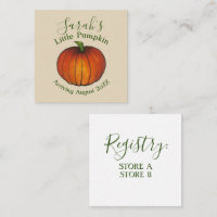 Little Pumpkin Baby Shower New Arrival Autumn Fall