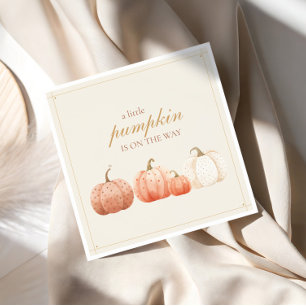 Little Pumpkin Baby Shower Tablescape Napkin