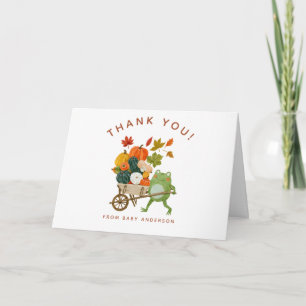 Little Pumpkin Baby Shower Thank You Card