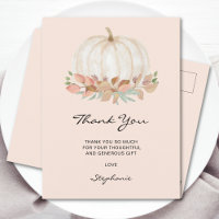 Little Pumpkin Baby Shower Thank You