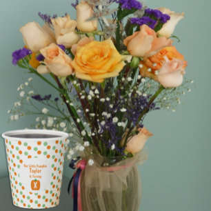 Little Pumpkin Birthday Paper Cups