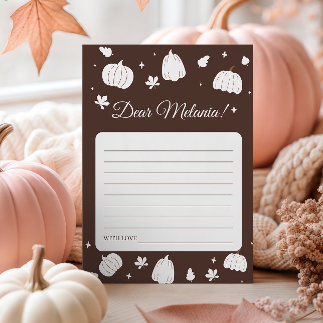 Little Pumpkin Birthday Time Capsule Card (Creator Uploaded)