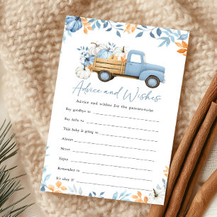 Little Pumpkin Blue Truck Advice and Wishes Game