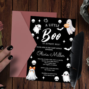Little Pumpkin Boo – Halloween Baby Shower  Invitation