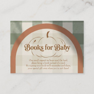 Little Pumpkin Books for Baby Request Card