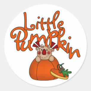 Little Pumpkin Classic Round Sticker