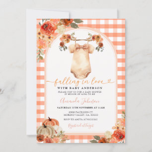 Little Pumpkin Clothes Baby Shower Invitation